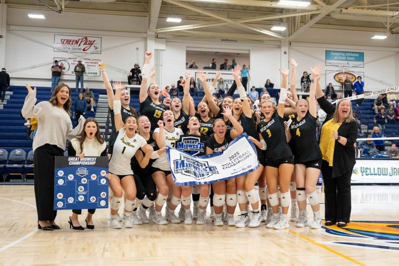 ODU Volleyball celebrates their historic G-MAC Championship victory!