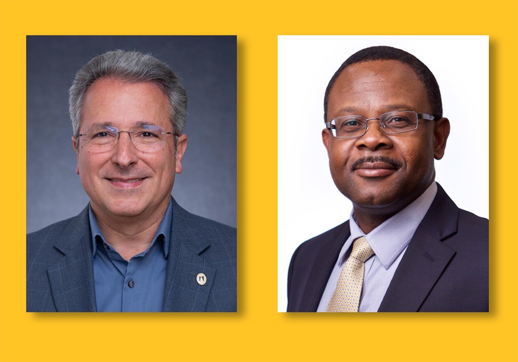 Pictured from left: Dr. John Marazita, Provost and Chief Academic Officer, and Dr. Kenneth C. Fah, Academic Dean.